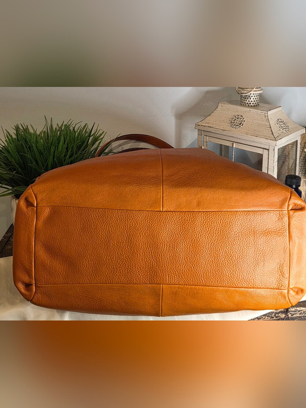 Coach Madison Buffalo Leather Phoebe Bag Terracotta Extra Large - Picture 5 of 15